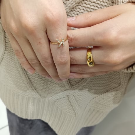 Constellation ring gold 316L