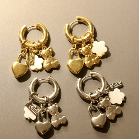 Angels hoop pierce gold 304L