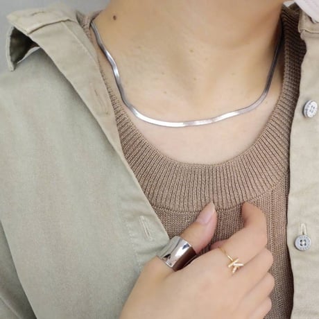 Unisex snake chain 3mm necklace silver 316L