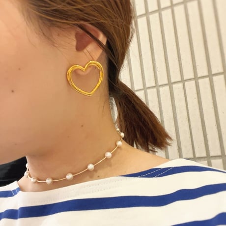 Big love heart gold 304L