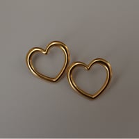 Big love heart gold 304L