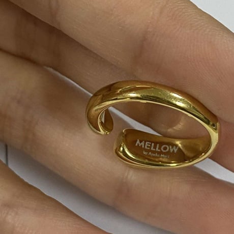 Plump open ring gold 316L