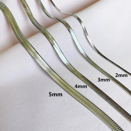 Snake chain 2mm necklace silver 316L