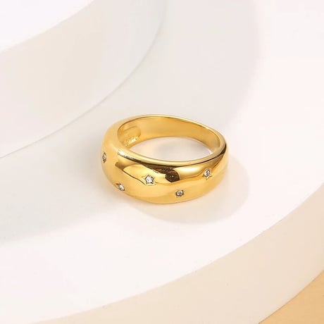 Constellation ring gold 316L