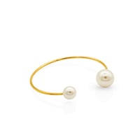 Open pearls bracelet gold 316L