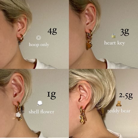 Angels hoop pierce silver 304L