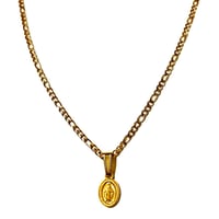 Putit medallion necklace gold 304L