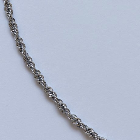 Twist necklace 6mm 60cm silver 316L