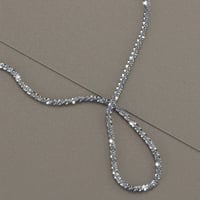 Glitter necklace silver 316L