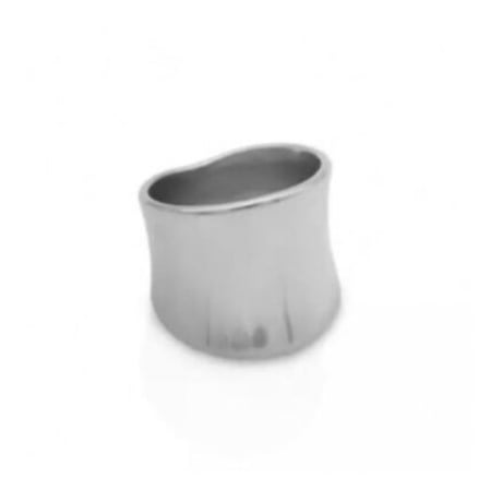 Cube thick ring silver 316L