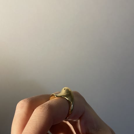 The wave ring gold 316L