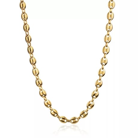 Beans necklace gold 304L