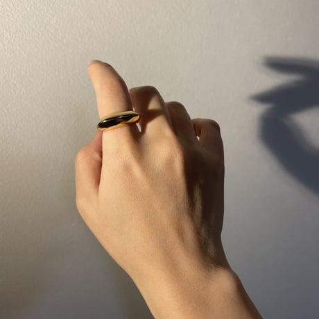 Thick disk ring gold 316L
