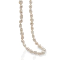 Fresh pearl necklace silver 316L