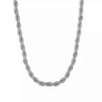 Twist necklace 2mm 45cm silver 316L