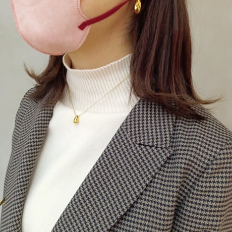 Rain drop necklace gold 316L