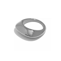 Thick disk ring silver 316L