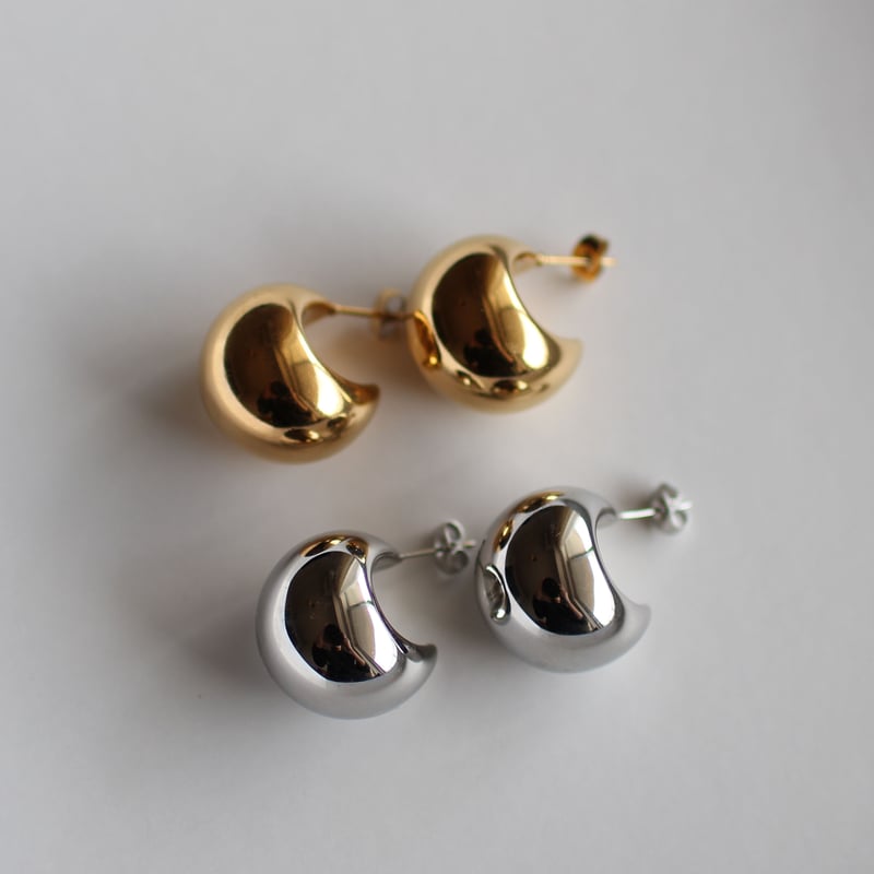 Rétro c-shaped pierce gold 316L | MELLOW by Aya...