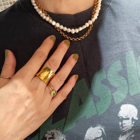 Round chain necklace gold 304L