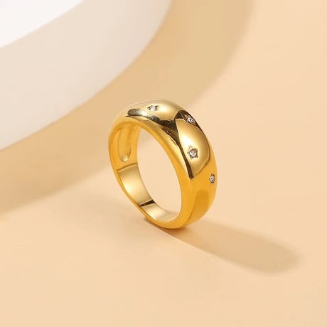 Constellation ring gold 316L
