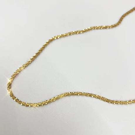 Glitter necklace gold 316L