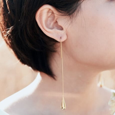 Long drop pierce gold 316L