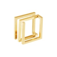 Architectuarl square line ring gold 316L
