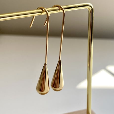 Short drop pierce gold 316L