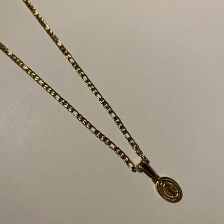 Putit medallion necklace gold 304L