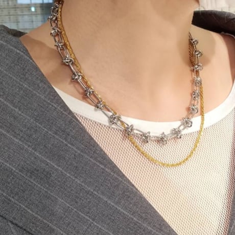Glitter necklace gold 316L