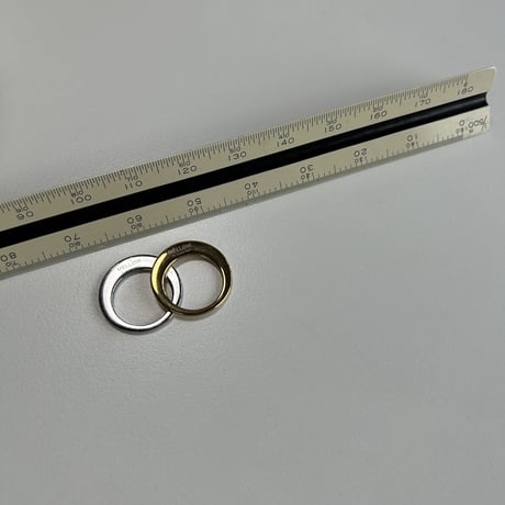 Industrial thin round ring gold 316L