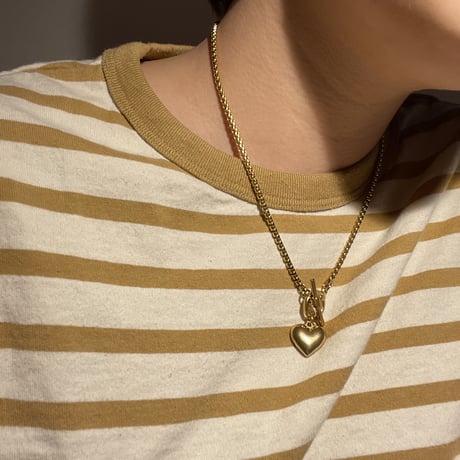 Heart choker gold 304L