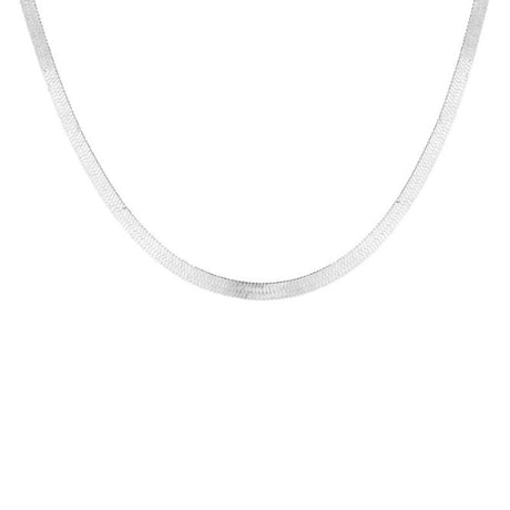Unisex snake chain 3mm necklace silver 316L