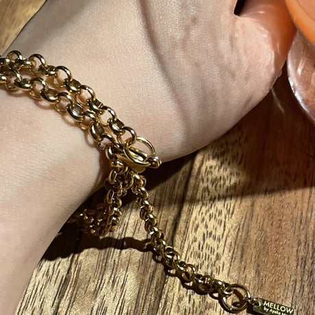 Round chain necklace gold 304L