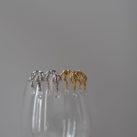 Teardrop ribbon piearce silver 316L