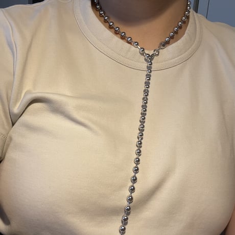 Ball chain necklace 6mm 70cm silver 304L
