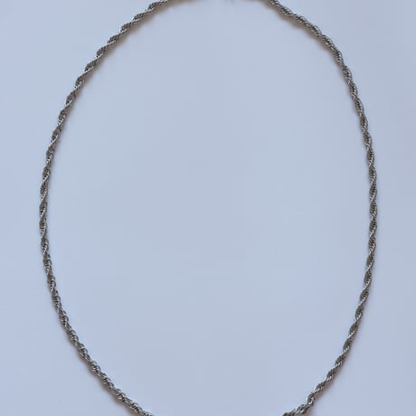 Twist necklace 6mm 60cm silver 316L