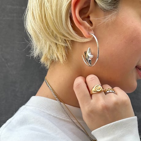 Chunky star ring gold 316L