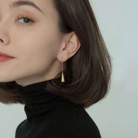 Short drop pierce gold 316L