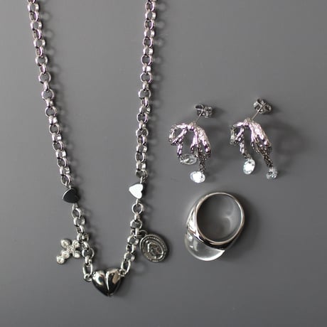 Teardrop ribbon piearce silver 316L