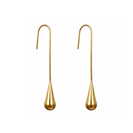 Short drop pierce gold 316L