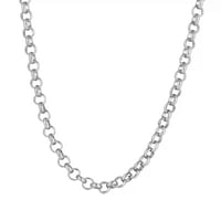 Round chain necklace silver 304L