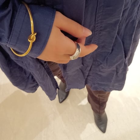 Thick disk ring silver 316L