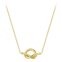 Knot chain necklace gold 304L