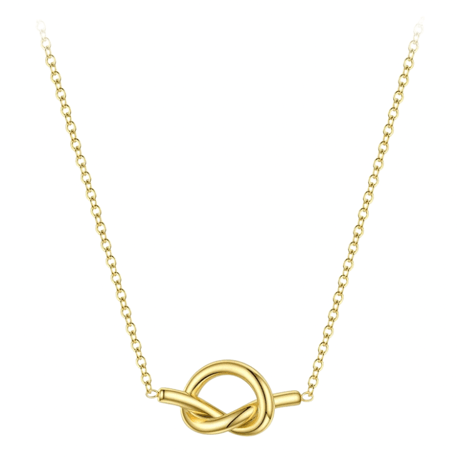 Knot chain necklace gold 304L