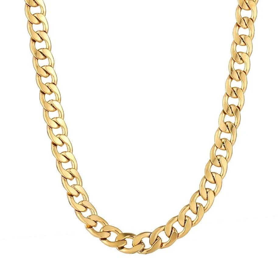 Kihei chain necklace 7mm 40cm gold 304L MELLO...