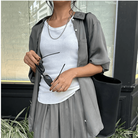 Ball chain necklace 6mm 70cm silver 304L
