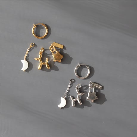 Stella hoop pierce silver 304L