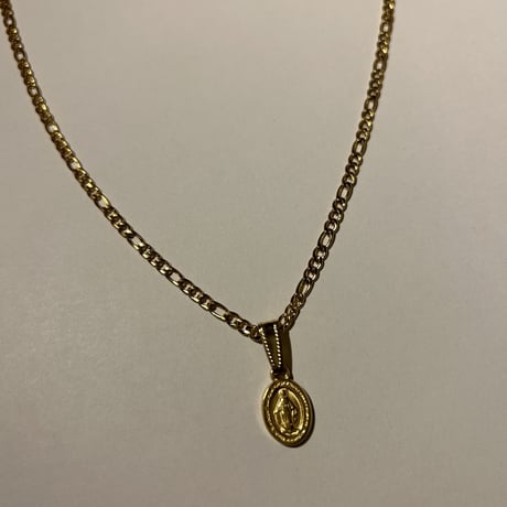 Putit medallion necklace gold 304L