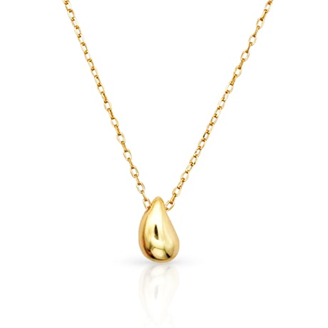 Rain drop necklace gold 316L